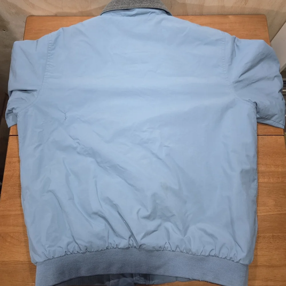 L.L. Bean Men's‎ Insulated Bomber Jacket Blue Full Zip Size Medium